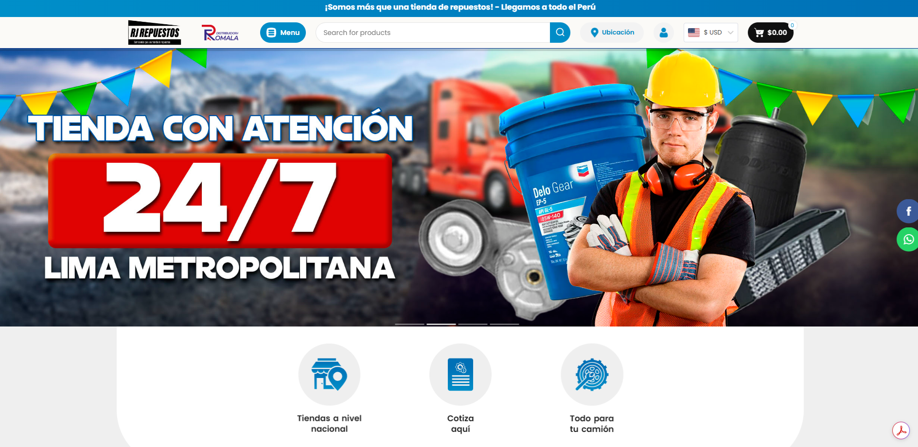 Web Distribuidora Romala